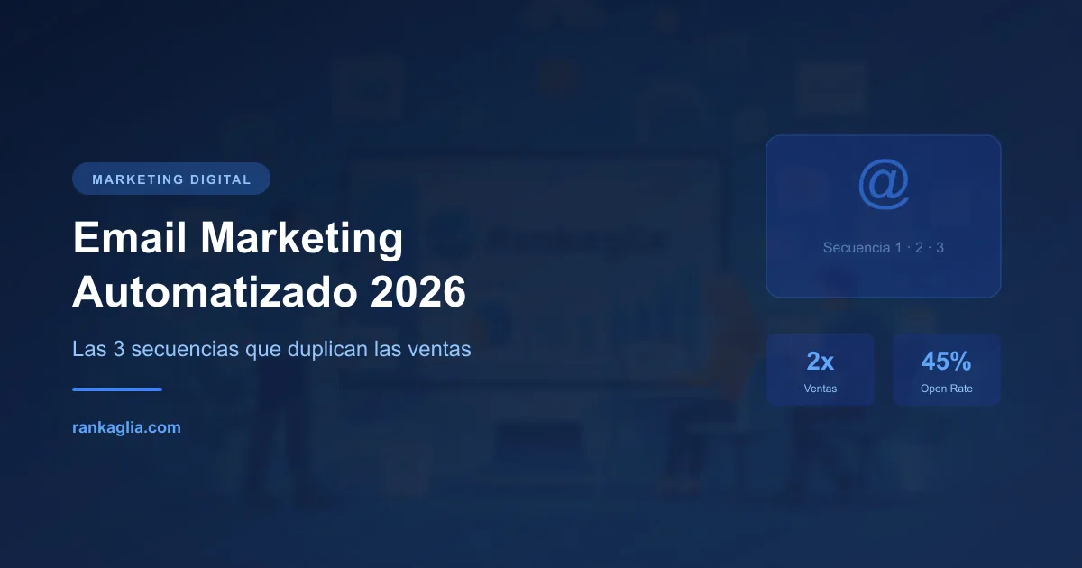 Email Marketing Automatizado 2026: Las 3 secuencias que duplican las ventas — Rankaglia